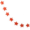  Гирлянда на нитке Звезды оранжевая 2,2м 2001-6586