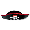  Шляпа Пирата пласт. черная 2001-0829