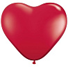  Шар Сердце 3' Кристалл Ruby Red, 91 см 1105-0231