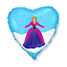 Шарик 45см Принцесса в голубом сердце 1202-2056