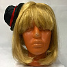  Парик блондинка в черной шляпке 2001-1318