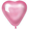  Сердце 10"  Металлик Розовое /Ит 1105-0272