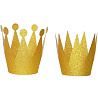 Корона Золото пластик 2вида 6шт 2001-8041