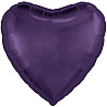 Фиолетовая Шар сердце 45см Темно-фиолетовый 1204-1448