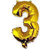 Буквы Шар Мини буква "З", 36см Gold 1206-0811
