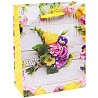 Цветы Любимым Пакет бум Цветочная композиция 18х23см 1509-0864