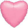 Розовая Шарик 18" сердце металлик Lavender 1204-0029