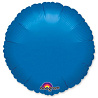 Синяя Шарик 18" круг металлик Blue 1204-0010