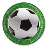 Футбол Тарелки Футбол зеленый, газон, 8 штук 1502-2036