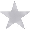  Баннер Звезда Silver фолг 23см 5шт 1505-1223