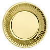 Золотая Тарелки фольга золото 17см 6 шт 1502-3086