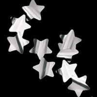 Конфетти Звезды фольг серебро, 3 см,20гр