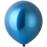 Шары 45см хром синие, Весёлая Затея
