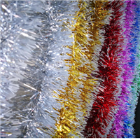 Мишура цвет белые кончики асс 6х200см