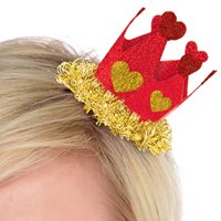 Корона-заколка Сердца голография