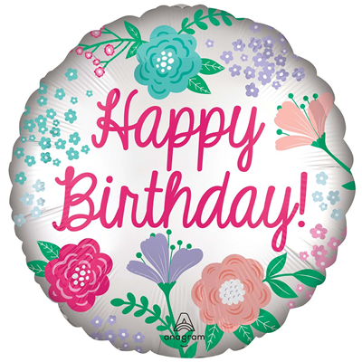 Цветы Любимым А 18" HB Цветочный сад сатин S40 1202-3853