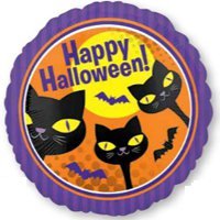 Шар 18", 45см, Кошечки Хэлоуин, Anagram