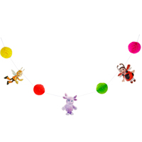 Гирлянда-шары бумажная Лунтик 2м