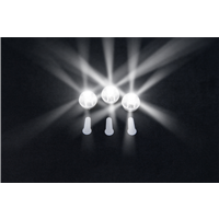 Светодиод для шара круглый белый 10шт