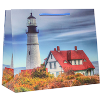 Пакет бум 23х18см Маяк на берегу