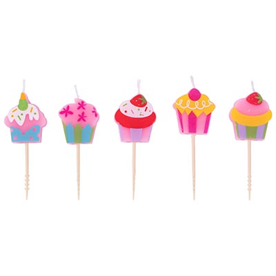 Свечи на пиках Сладкий Праздник, 5 штук