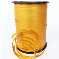 Лента метал матов 0,5смХ229м оранжевая