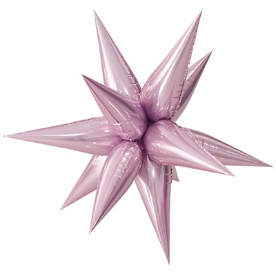 Шарики из фольги Шар 3D ЗВЕЗДА 64см Составная Light Pink