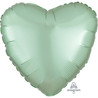 Шарик СЕРДЦЕ 45см Сатин Mint Green