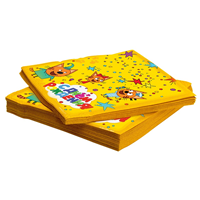 Салфетки Три Кота желтые