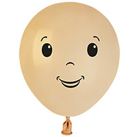 Шар 5" с рисунком FACE Мальч Blush