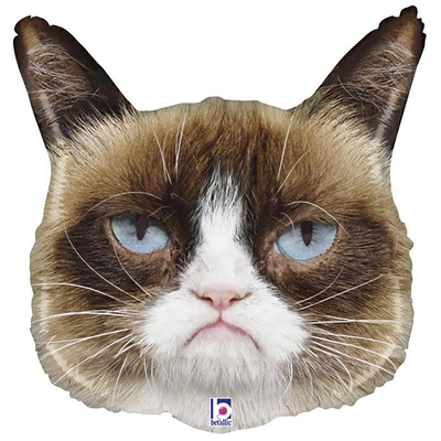 Шарики из фольги Шар фигура Grumpy Cat Сердитая Кошка