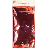 Скатерть блестящая красная 130х180см