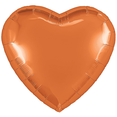 Оранжевая Р Б/РИС СЕРДЦЕ 18" Папайя 1204-1421