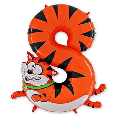 Шар цифра "8", 91см Кот