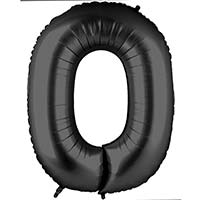 Шар цифра "0", 101см Black