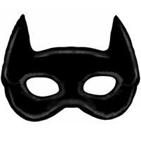 Шар фигура Маска чёрная