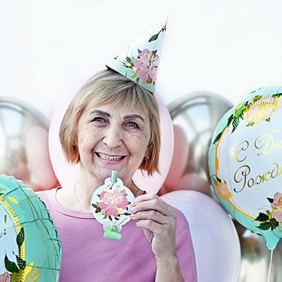 Язычки Языки-гудки с картинкой Пионы, 6 шт