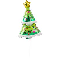 Шар мини фигура Елочка с гирляндами