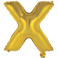 Шар Мини буква "Х", 36см Gold