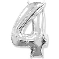 Ф ЦИФРА 4  40" Silver  без УП