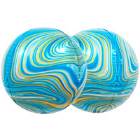 Шар 3D СФЕРА 40см Мрамор Blue