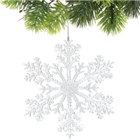 Украшение Снежинка сияющая 26см