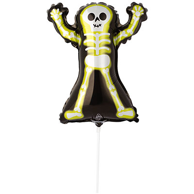 Шар мини фигура Скелет Неон