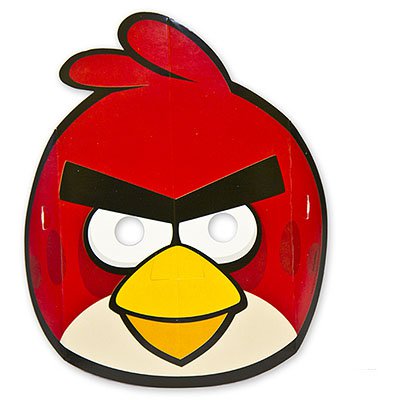 Маски Angry Birds бумажные, 8 штук