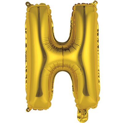 Шар Мини буква "Н", 36см Gold