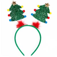 Ободок-антенки Елочка нарядная блеск