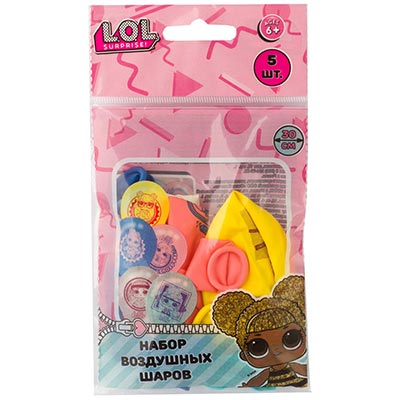 Шары 30см Куклы ЛОЛ, 5шт