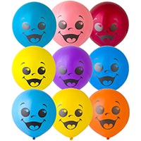 Шар с рисунком 45см Улыбка