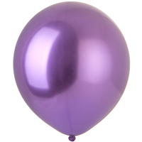 Шары 45см хром фиолетовые, Весёлая Затея