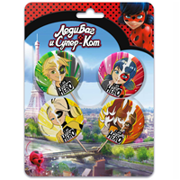 Свечи для торта Леди Баг 4шт